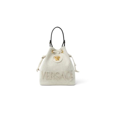 VERSACE LA MEDUSA CANVAS BUCKET BAG 1018297 (23*20*14cm)